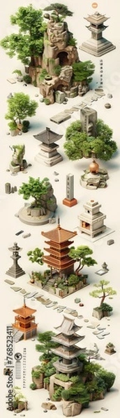 Fototapeta Craft a visually stunning composition illustrating the integration of technology into a serene mental sanctuary Include elements like virtual reality devices and digital interfaces 