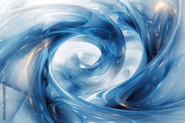 Obraz tourbillon d'eau 3D lumineux