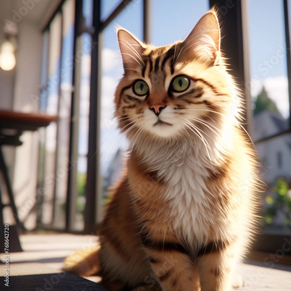 Fototapeta portrait of a cat