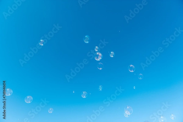 Fototapeta 空とシャボン玉
