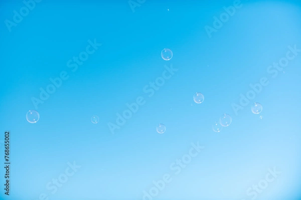 Fototapeta 海とシャボン玉