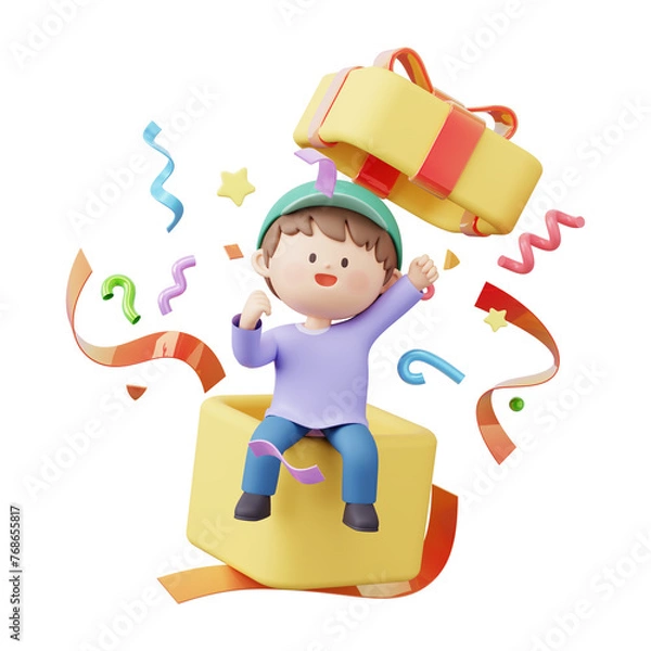 Fototapeta 한국의 어린이날 3D 일러스트레이션