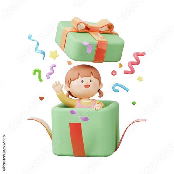 Fototapeta 한국의 어린이날 3D 일러스트레이션