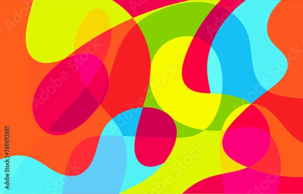 Obraz Colorful Abstract background design, vector art