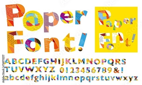 Obraz paper font
