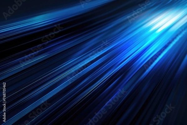 Fototapeta Dynamic Blue Streaks Light Effect Wallpaper