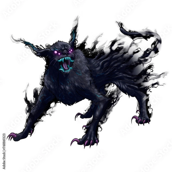 Obraz Dark Beast Panther illustration
