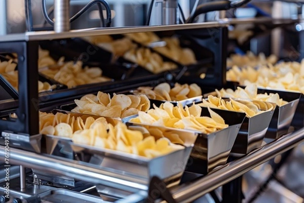 Fototapeta chip packaging machine neatly organizing bags for sale