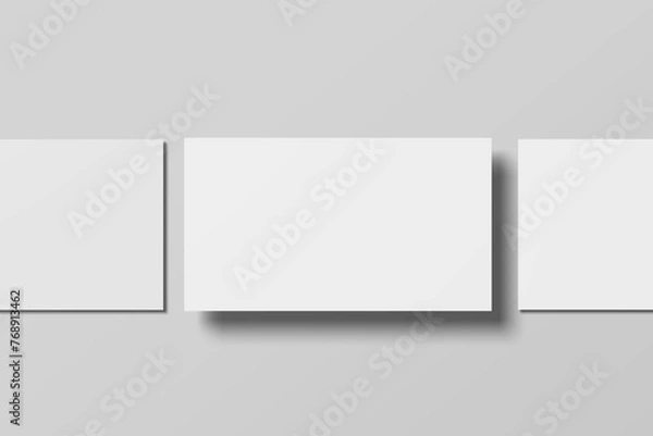 Obraz  slides presentation website mockup blank