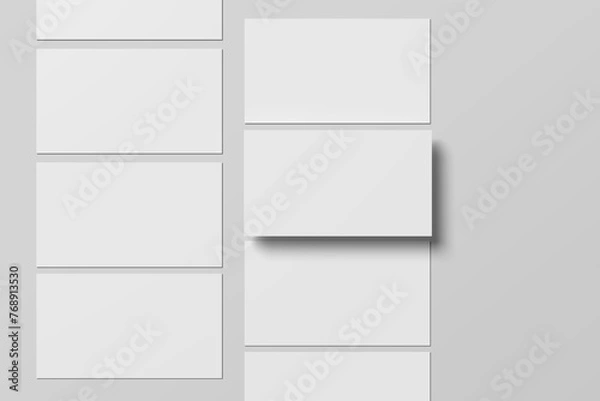 Obraz  slides presentation website mockup blank