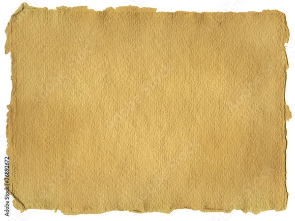 Obraz Horizontal parchment paper texture, isolated