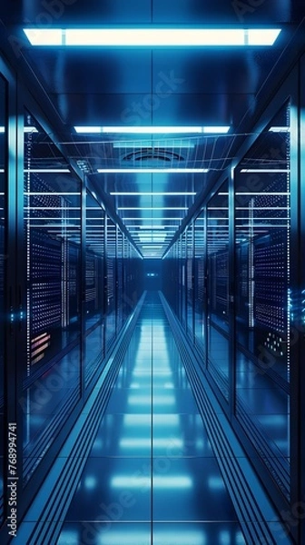 Fototapeta Streamlined Architectural Design for Efficient Future Tech Landscapes