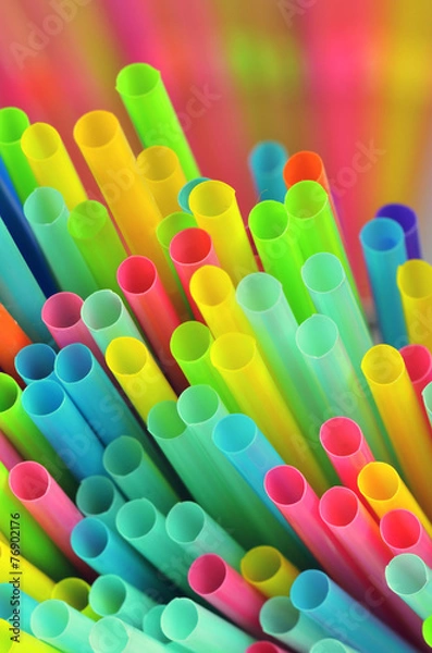 Fototapeta Colorful of straw