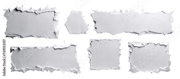 Obraz Horizontal white plates for the inscription.