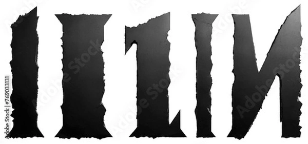 Obraz Symbolic black slabs.