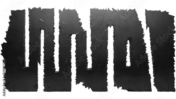 Obraz Black slabs connected together.