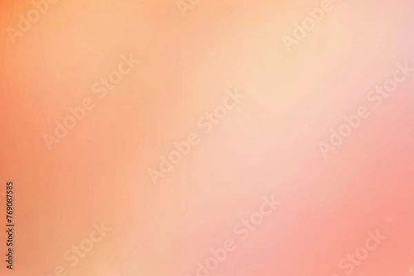 Fototapeta Peach fuzz pastel background with sunshine glare.
