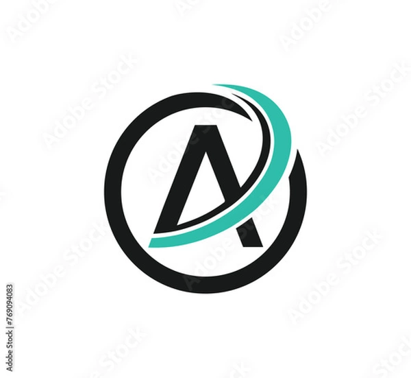 Obraz A letter logo design vector template