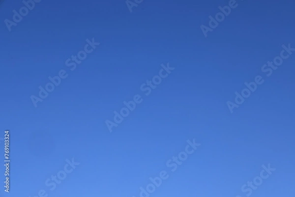 Obraz Clear blue sky to be used as a replacement background.