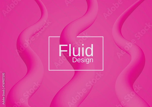 Obraz Abstract background fluid design template