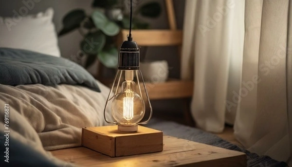 Obraz Driftwood DIY lamp