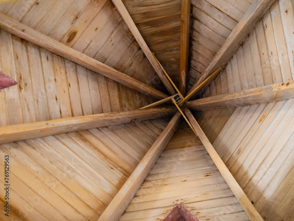 Fototapeta Timber Ceiling Lines