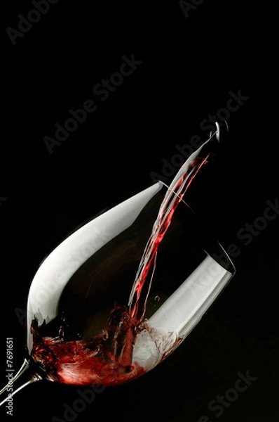 Obraz czerwone wino