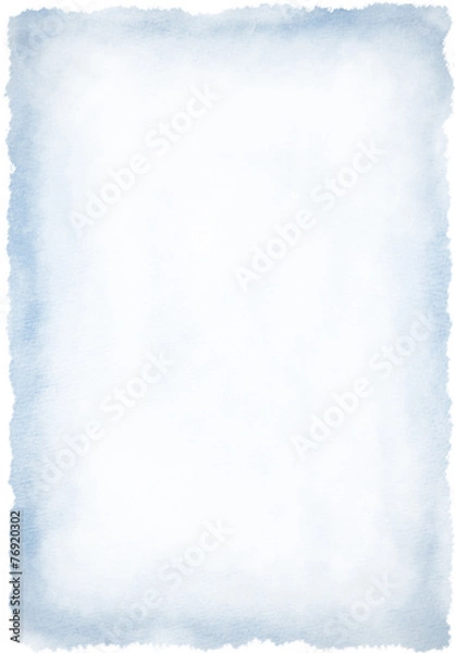 Obraz Blue watercolour frame background