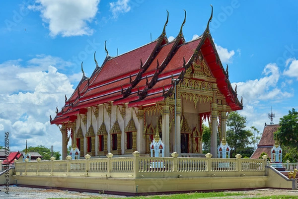 Fototapeta Wat Yotha Nimit (Wat Bot), Buddhist temple in Trat, Thailand	
