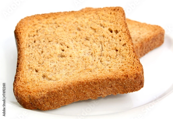 Fototapeta toasts on a plate 