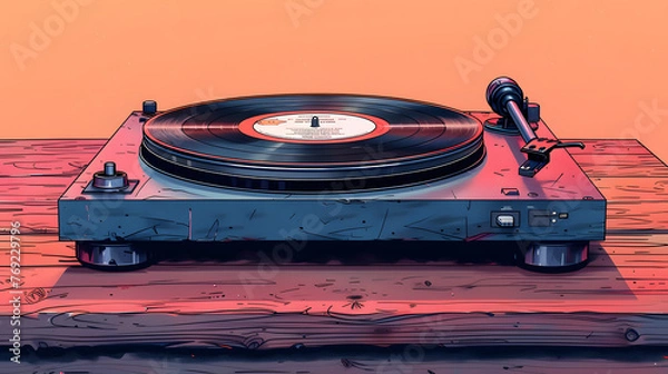 Obraz Vinyl Record Player