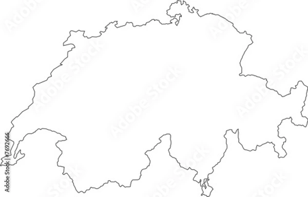 Fototapeta carte suisse