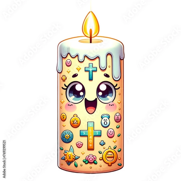 Obraz Paschal Candle,generative AI