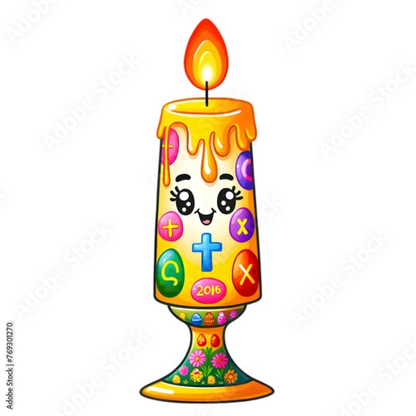 Obraz Paschal Candle,generative AI