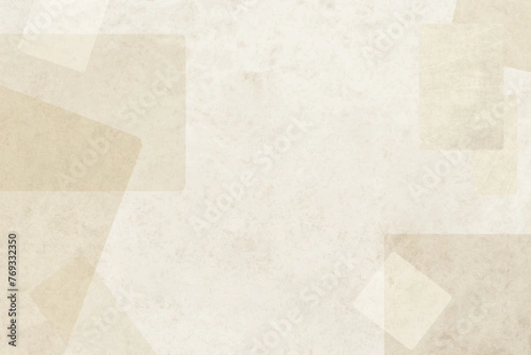 Obraz ベージュのレトロな長方形の不規則なデザインの壁紙。自然素材の風合いのある背景