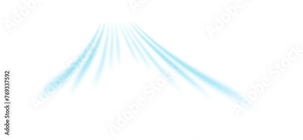 Fototapeta white waves with a fresh aroma. Waves showing a stream of clean fresh air on transparent background png file