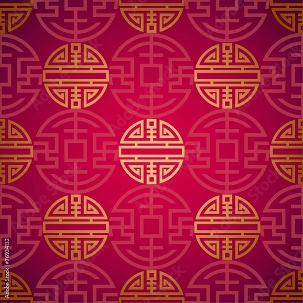 Obraz abstract chinese new year background vector design