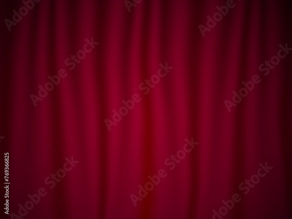 Fototapeta red curtains vector background illustration