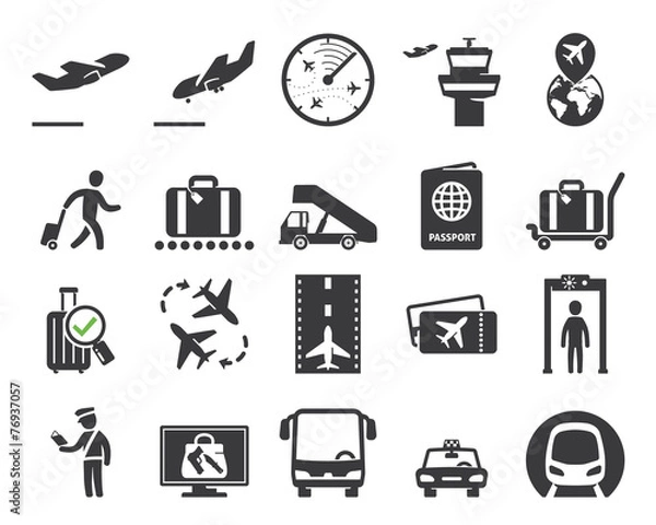 Obraz Airport icons