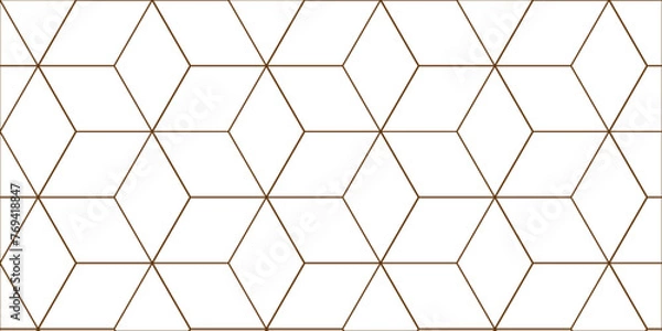 Fototapeta Abstract diamond style minimal blank cubic. Geometric pattern illustration mosaic, square and triangle wallpaper.	
