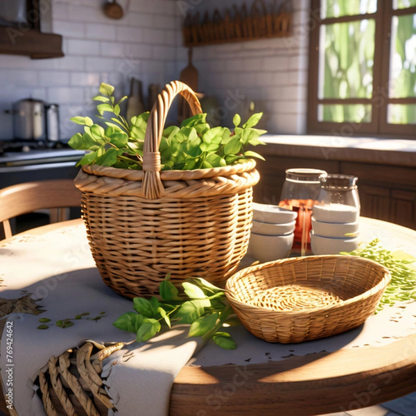 Obraz basket on the table