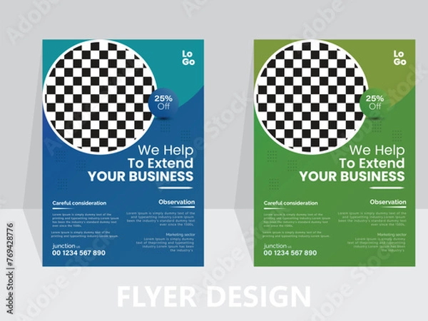 Fototapeta Flyer Deisng.