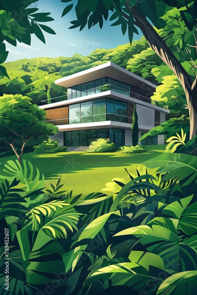 Obraz Maison moderne