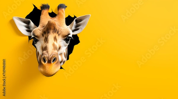 Obraz cute giraffe