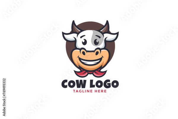 Obraz Cow Logo Vector Design Template