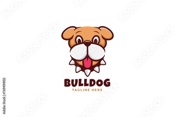 Obraz Bulldog Logo Vector Design Template