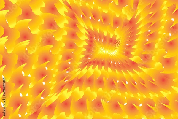 Fototapeta gradient yellow heart shape Many stars are connected together to form an unusual and beautiful background.