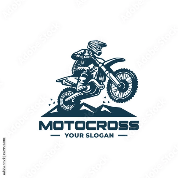 Fototapeta Motocross logo vector