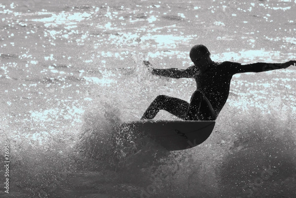 Obraz surfer silhouette