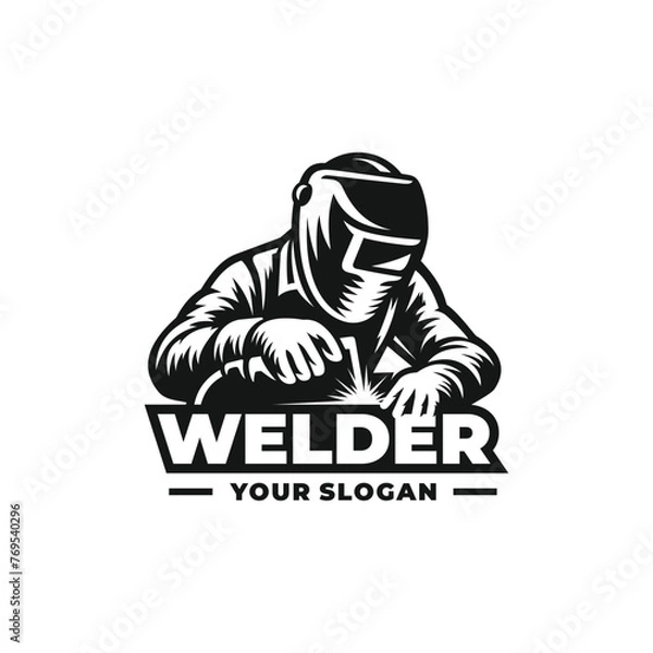 Obraz Welder logo vector